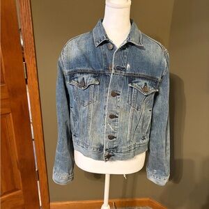 BDG Light Blue Distressed Denim Trucker Jacket